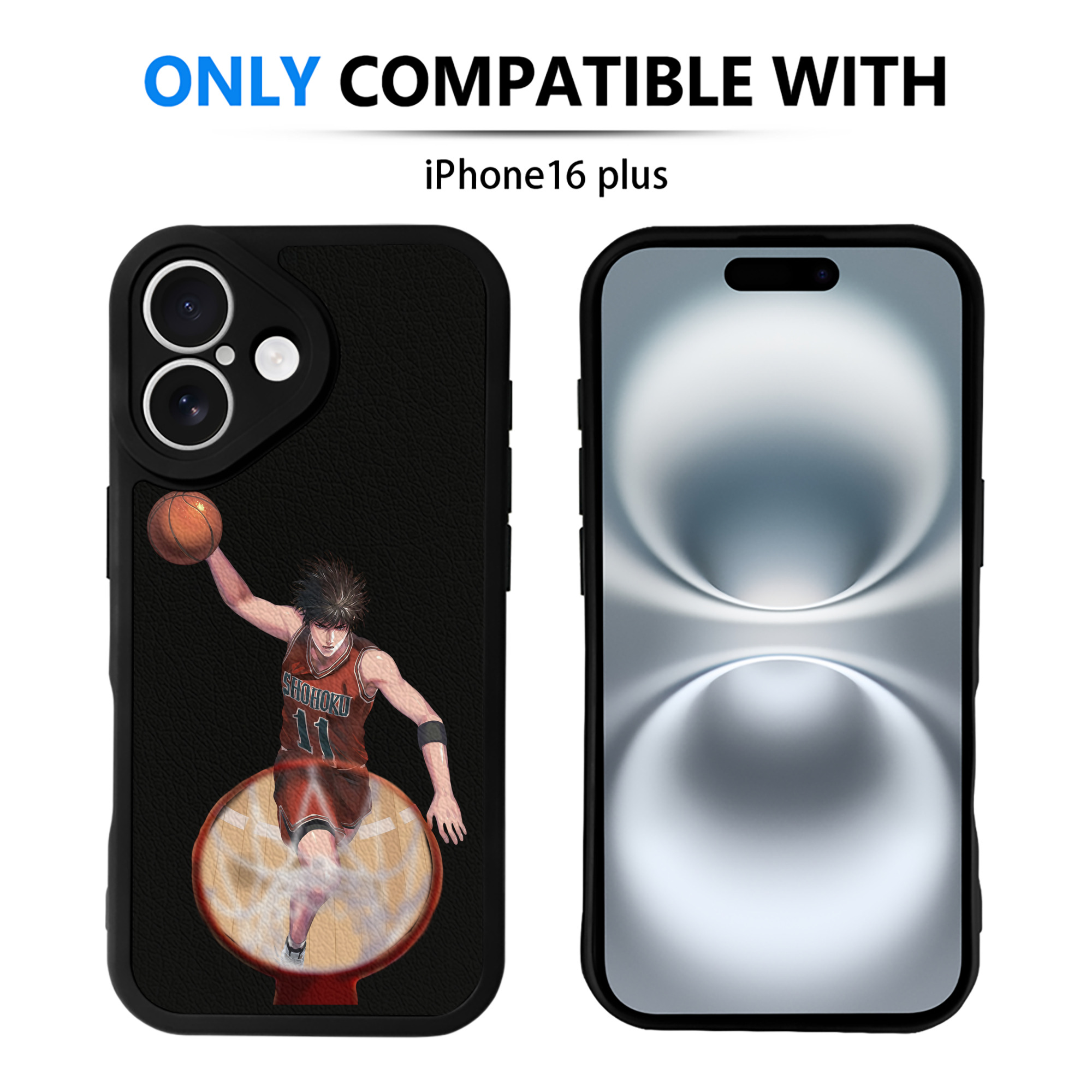 （画像用） SLAM DUNK／スラムダンク 【iPhone 16シリーズ対応】シリコンスマホケース（レザー調） 材質：シリコン